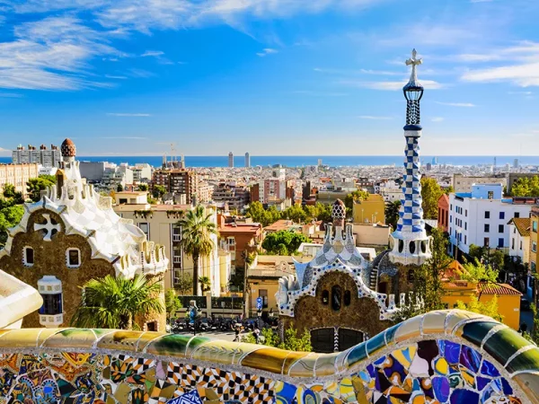 Vue sur Barcelone depuis les hauteurs du Parc Güell