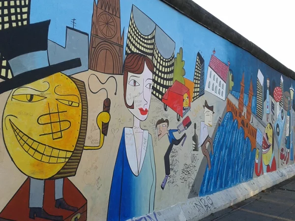 Street Art sur l'East Side Gallery, Berlin